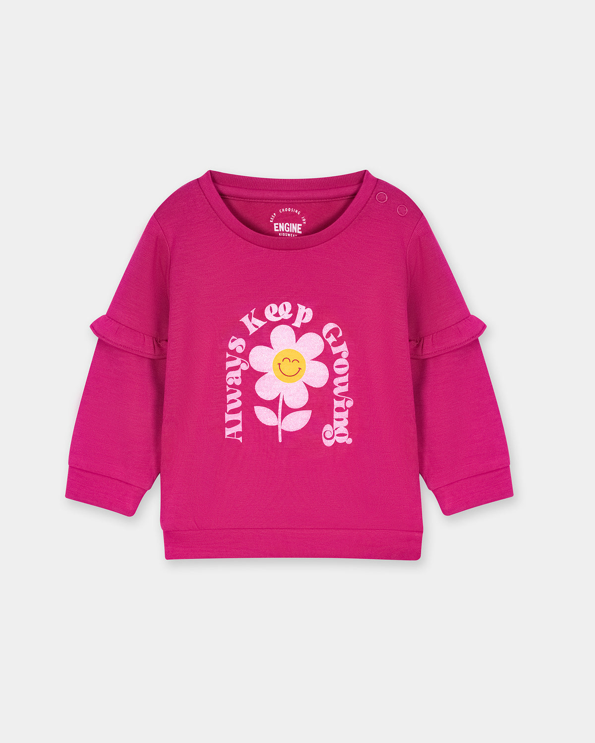 Girls Typography Sweatshirt - Engine - Buy Now