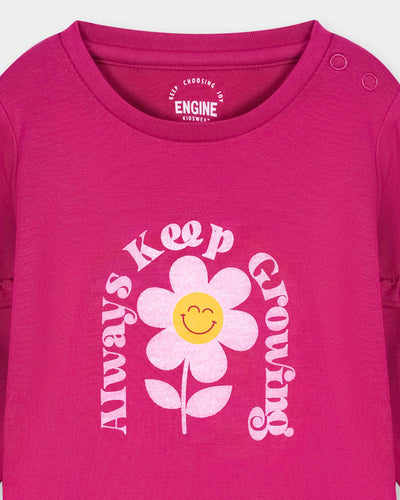 Girls Typography Sweatshirt