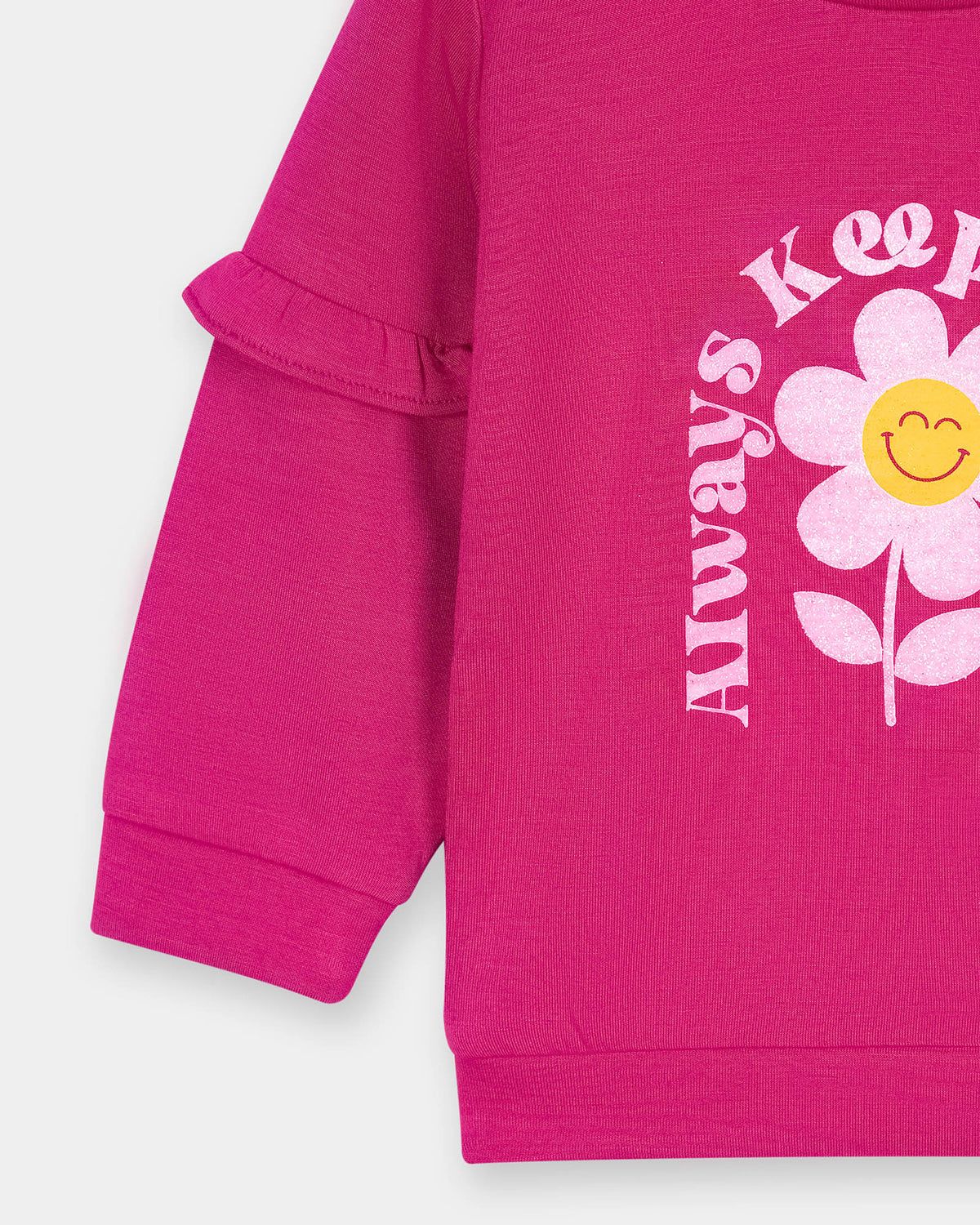 Girls Typography Sweatshirt - Engine - Buy Now