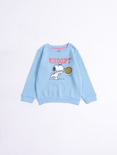 Girls Typography Sweatshirt