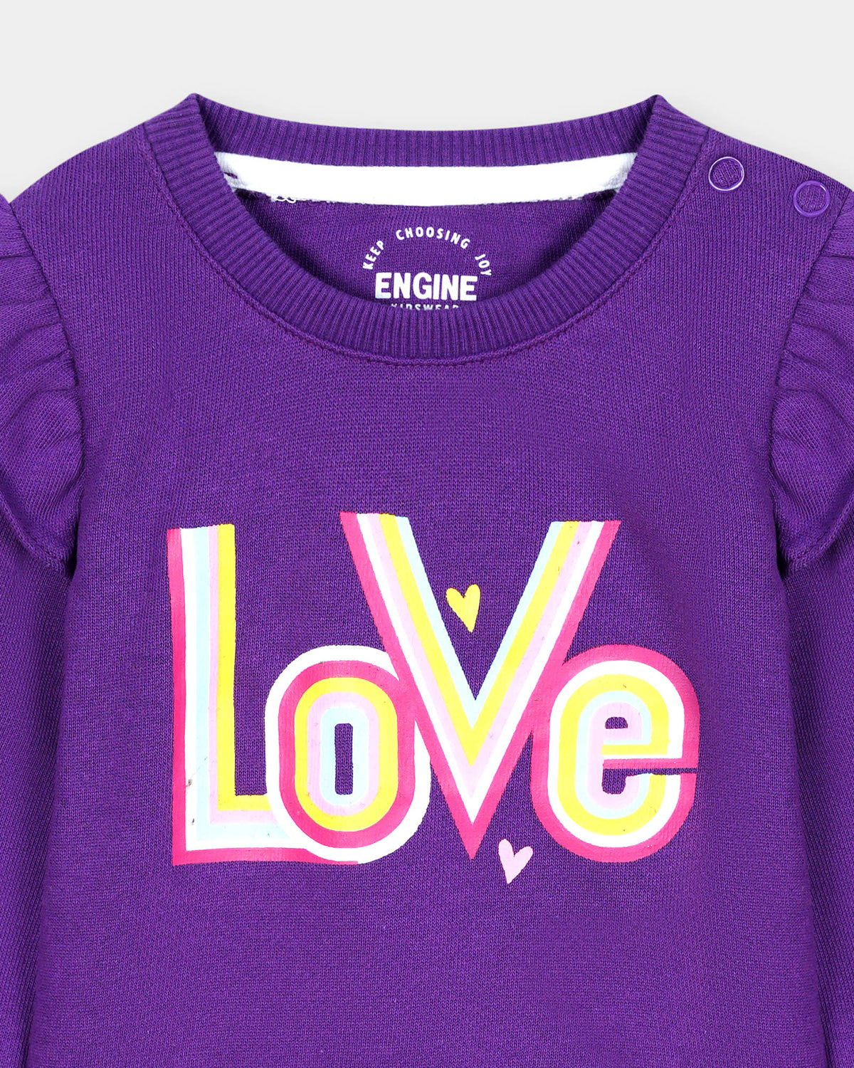 Girls Typography Sweatshirt - Engine - Buy Now