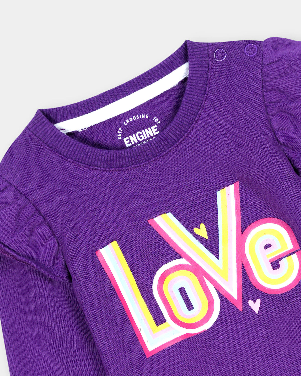 Girls Typography Sweatshirt - Engine - Buy Now