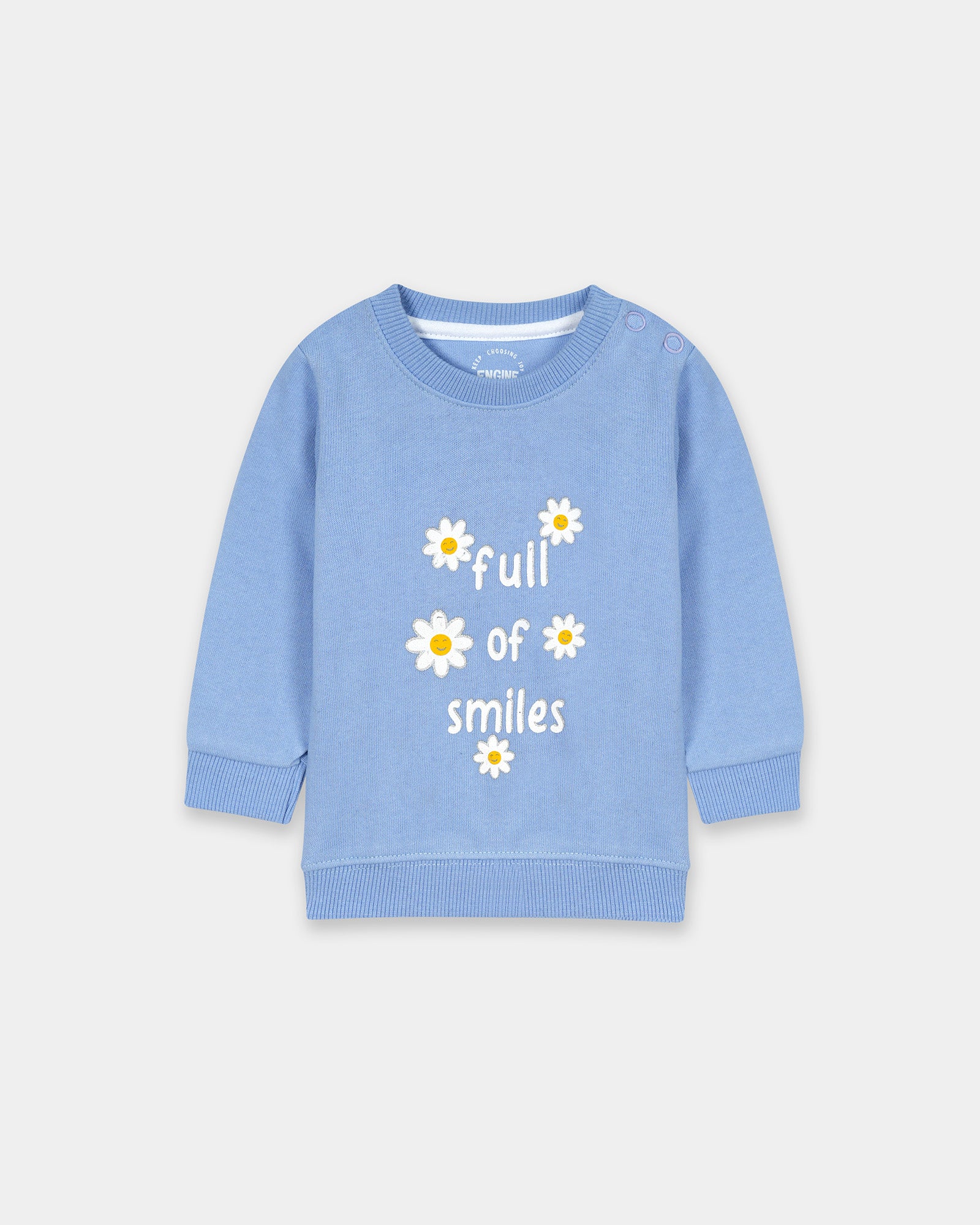 Girls Typography Sweatshirt - Engine - Buy Now