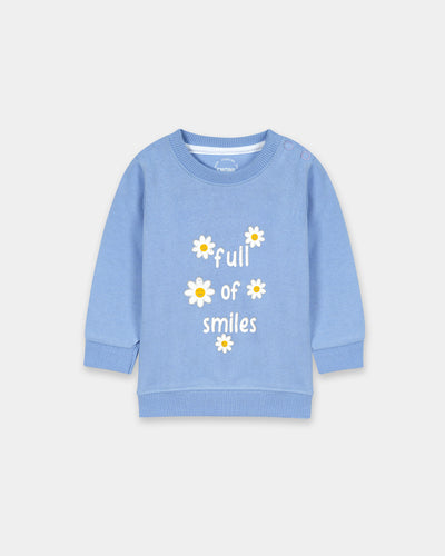 Girls Typography Sweatshirt