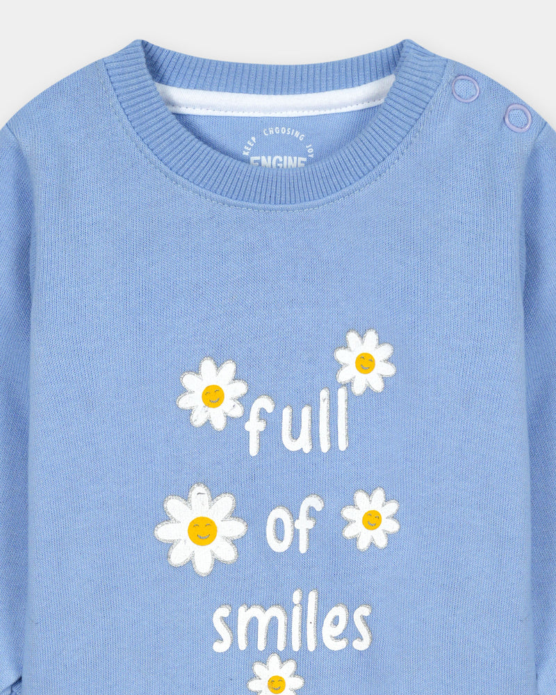Girls Typography Sweatshirt - Engine - Buy Now