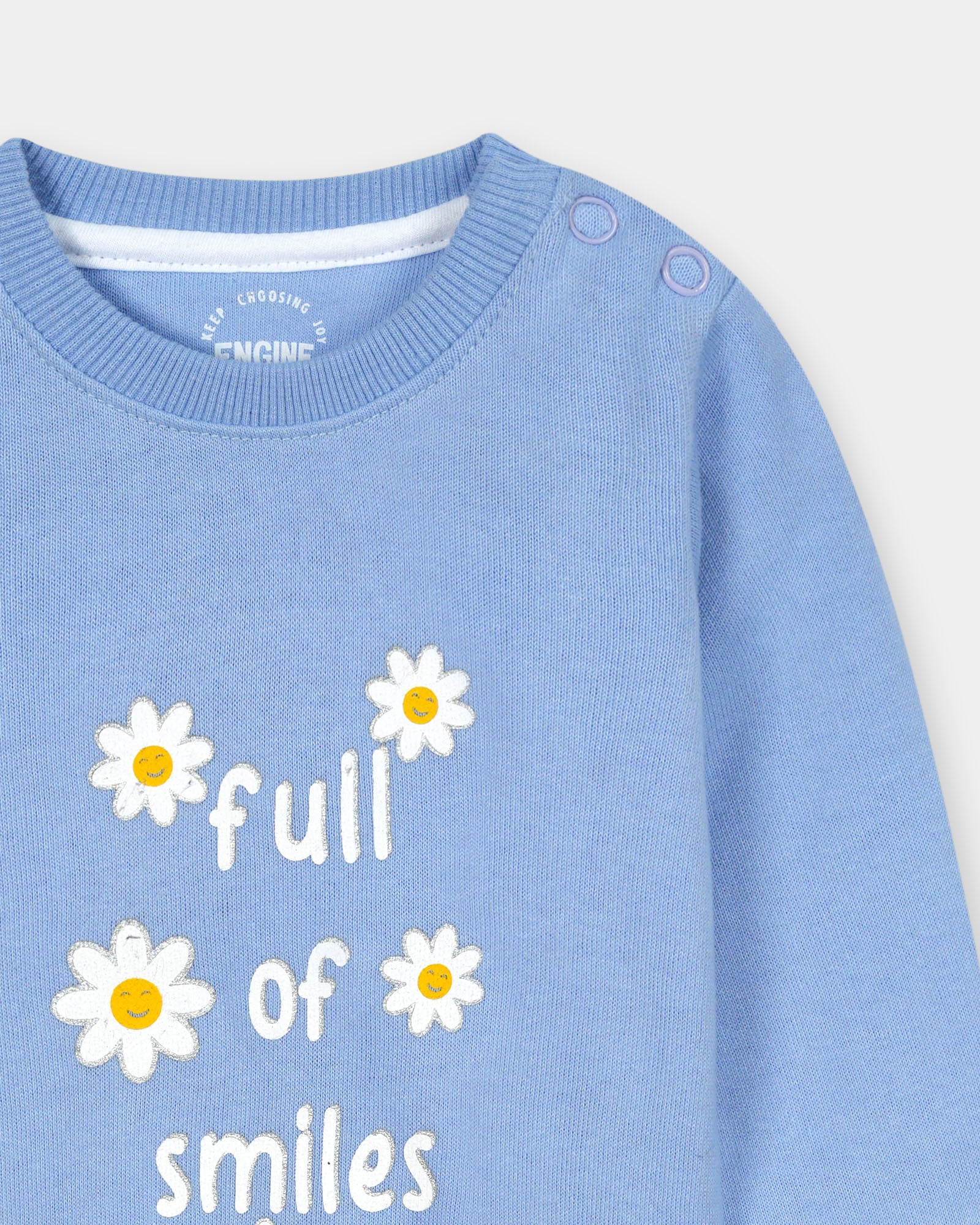 Girls Typography Sweatshirt - Engine - Buy Now