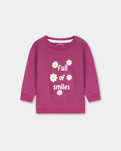 Girls Typography Sweatshirt