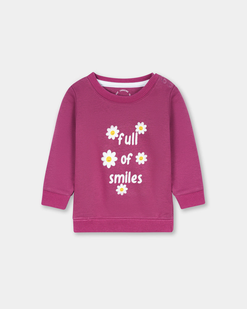 Girls Typography Sweatshirt - Engine - Buy Now