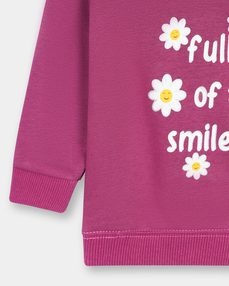 Girls Typography Sweatshirt - Engine - Buy Now