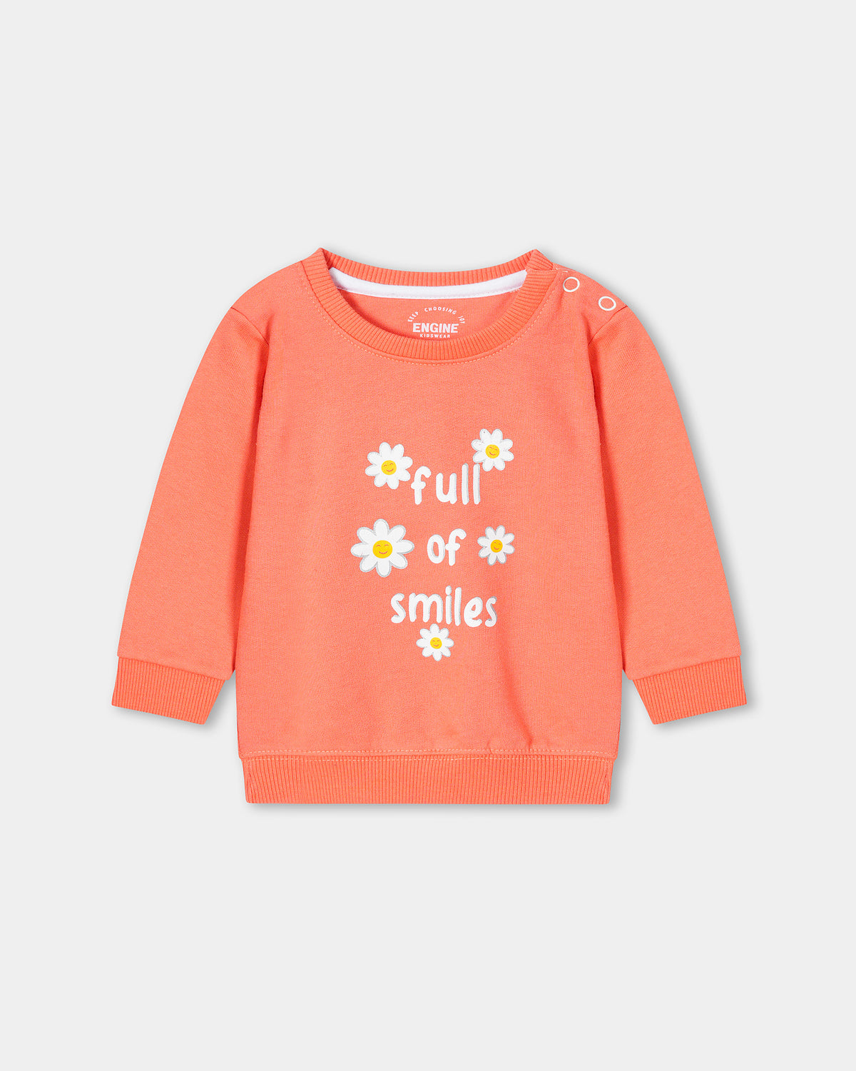 Girls Typography Sweatshirt - Engine - Buy Now