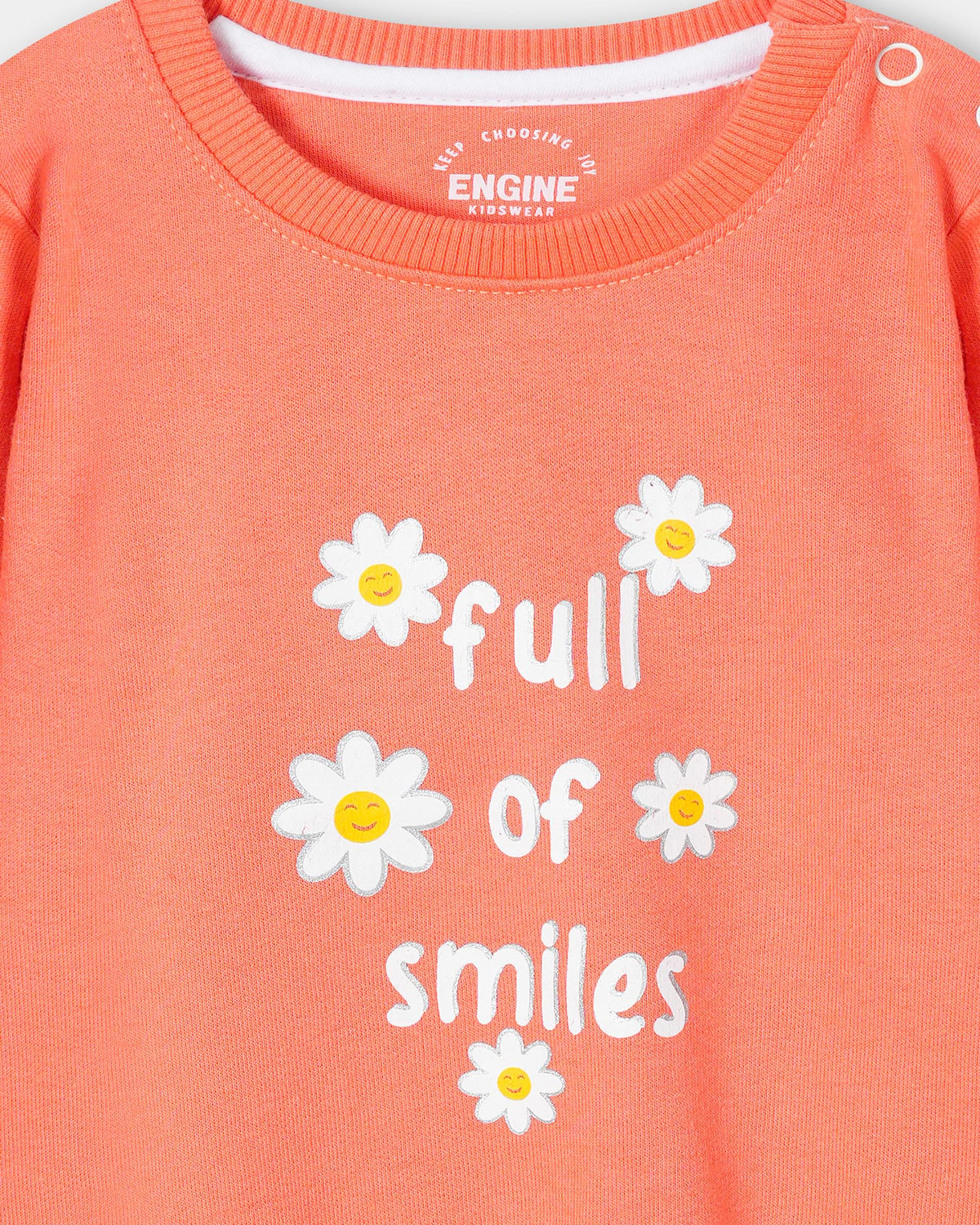 Girls Typography Sweatshirt - Engine - Buy Now