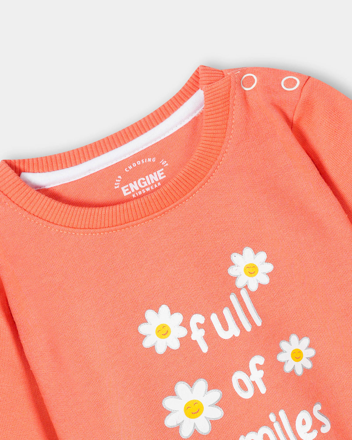 Girls Typography Sweatshirt - Engine - Buy Now