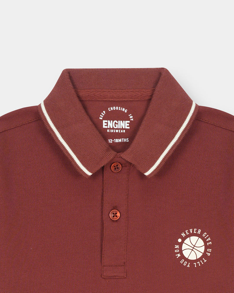 Boys Polo Tee - Engine - Buy Now