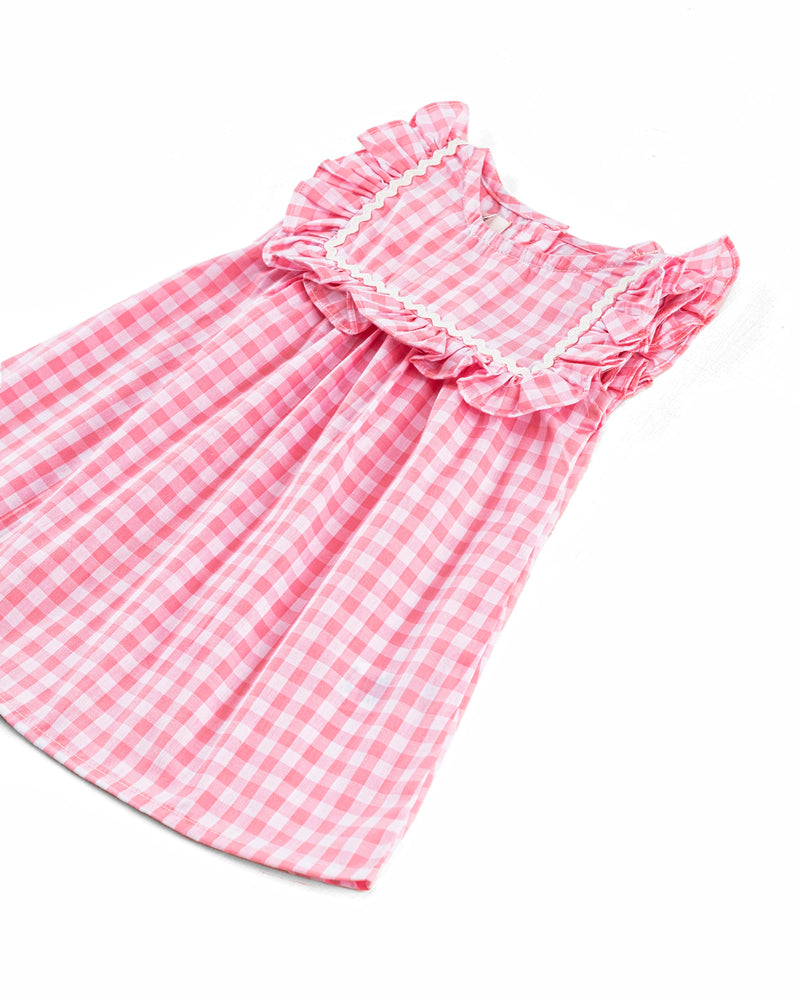 Girls Checkered Frill Top - Engine - Buy Now