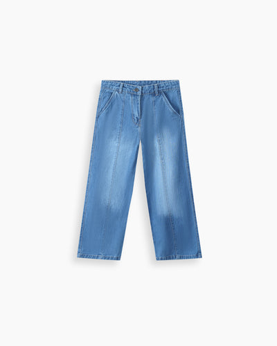 Girls Flared Denim