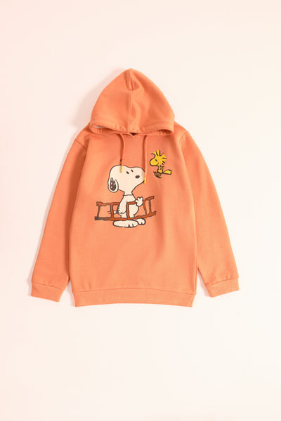 Girls Typography Hoodie