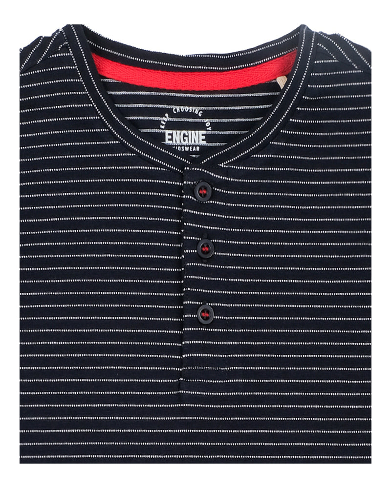 Boys Henley Tee - Engine - Buy Now