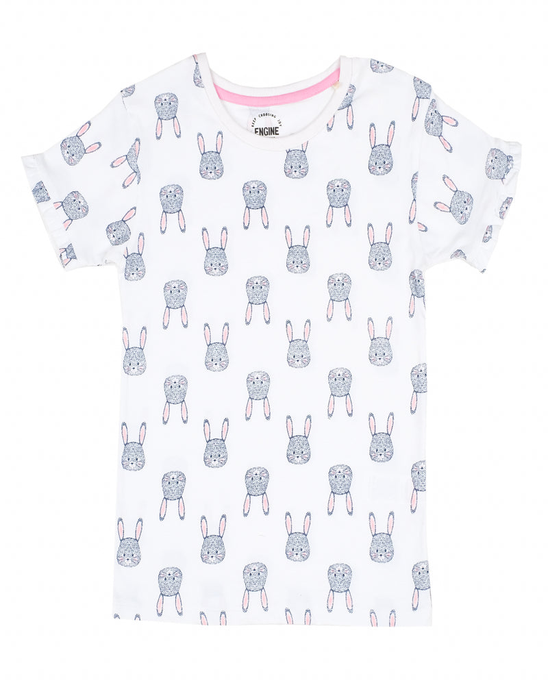 Girls All Over Bunny Printed T-Shirt - Engine - Buy Now