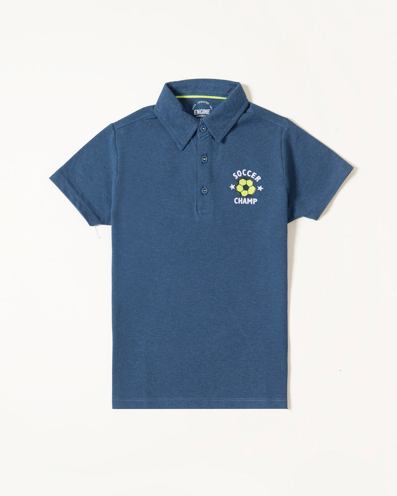 Boys Graphic Polo Tee - Engine - Buy Now