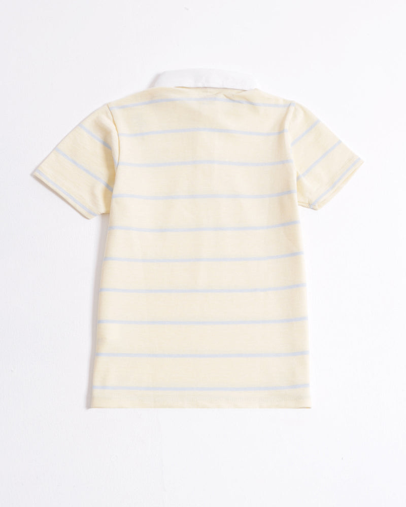 Boys Yarn Dyed Polo Tee - Engine - Buy Now