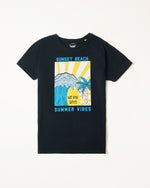 Boys Classic Black Graphic Tee - Engine - Buy Now