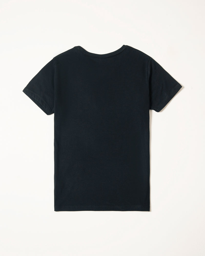 Boys Classic Black Graphic Tee - Engine - Buy Now