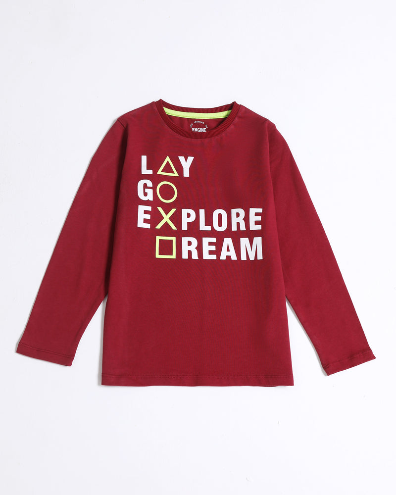 Boys L/S Graphic T-Shirt - Engine - Buy Now