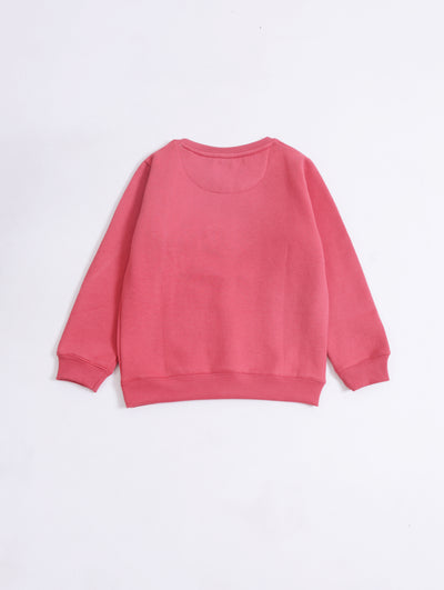 Girls Typography Sweatshirt