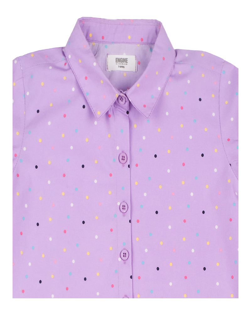Girls Printed Gather Top - Engine - Buy Now