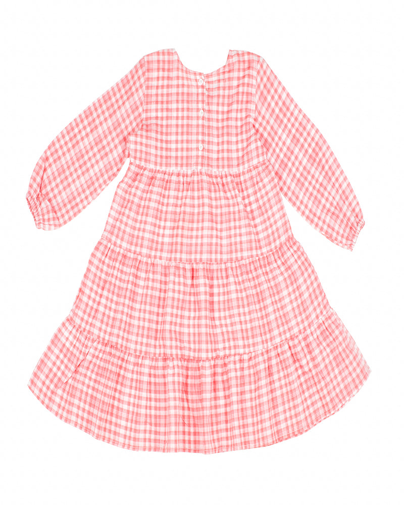 Girls Check Tier Dress - Engine - Buy Now