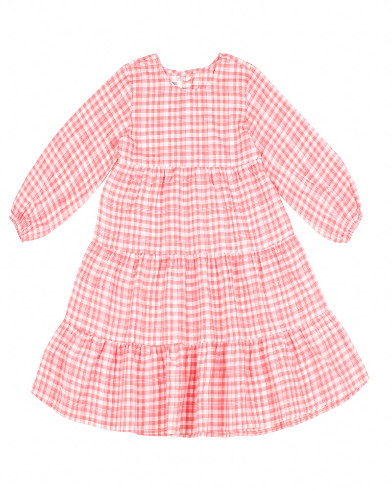 Girls Check Tier Dress - Engine - Buy Now