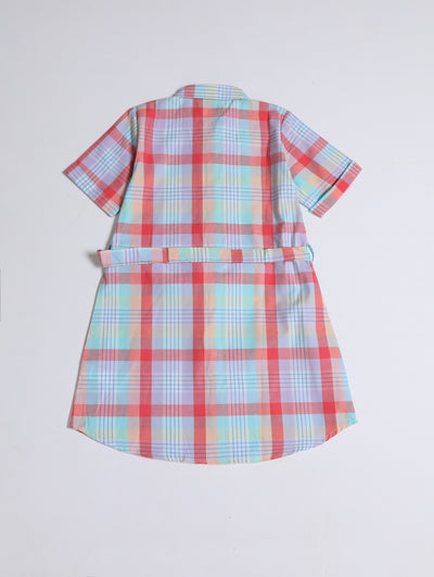 Girls Check Dress