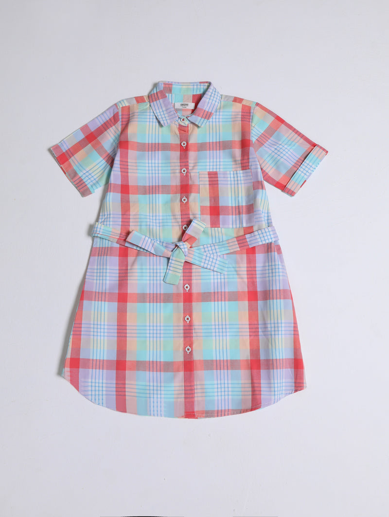 Girls Check Dress - Engine - Buy Now