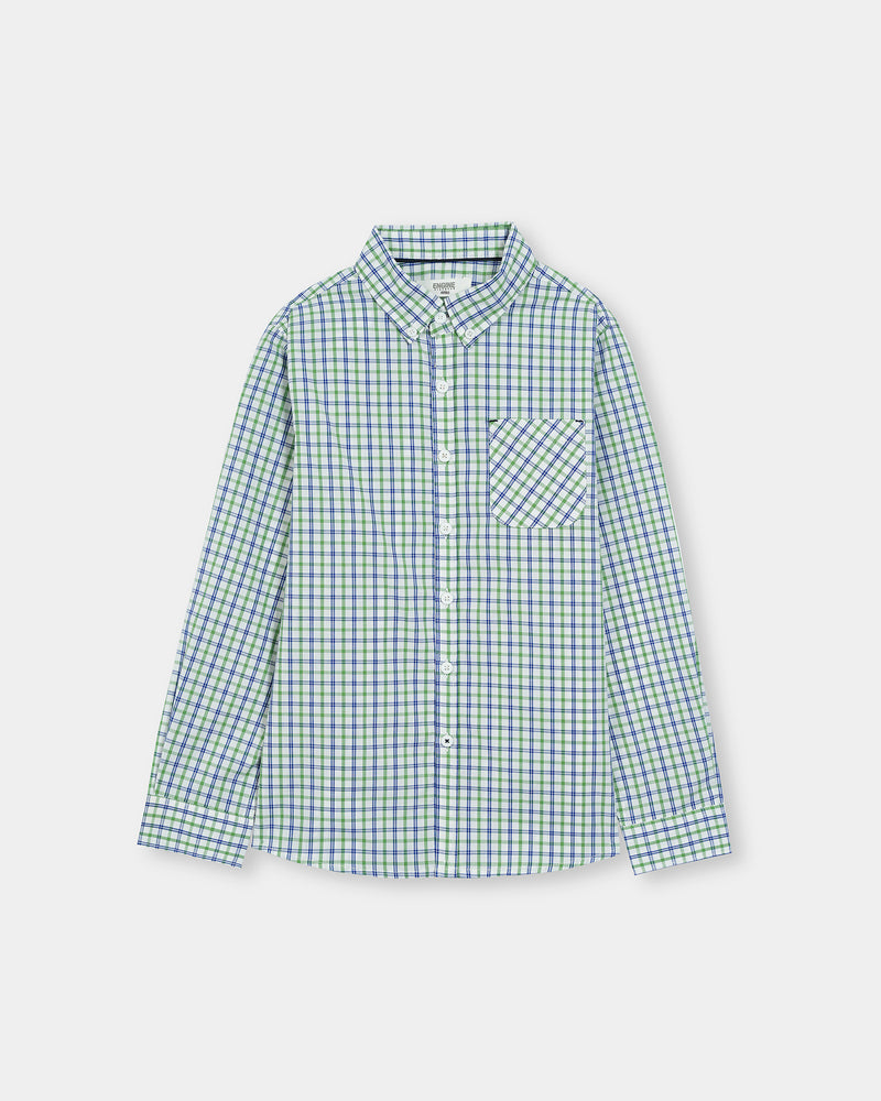 Boys Casual Shirt - Yarn Dyed Check - Engine - Buy Now