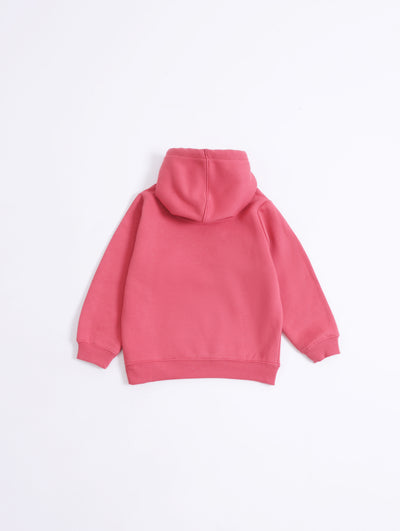 Girls Typography Hoodie