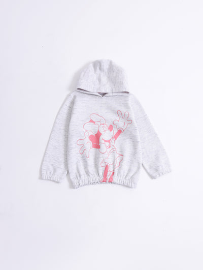 Girls Typography Hoodie