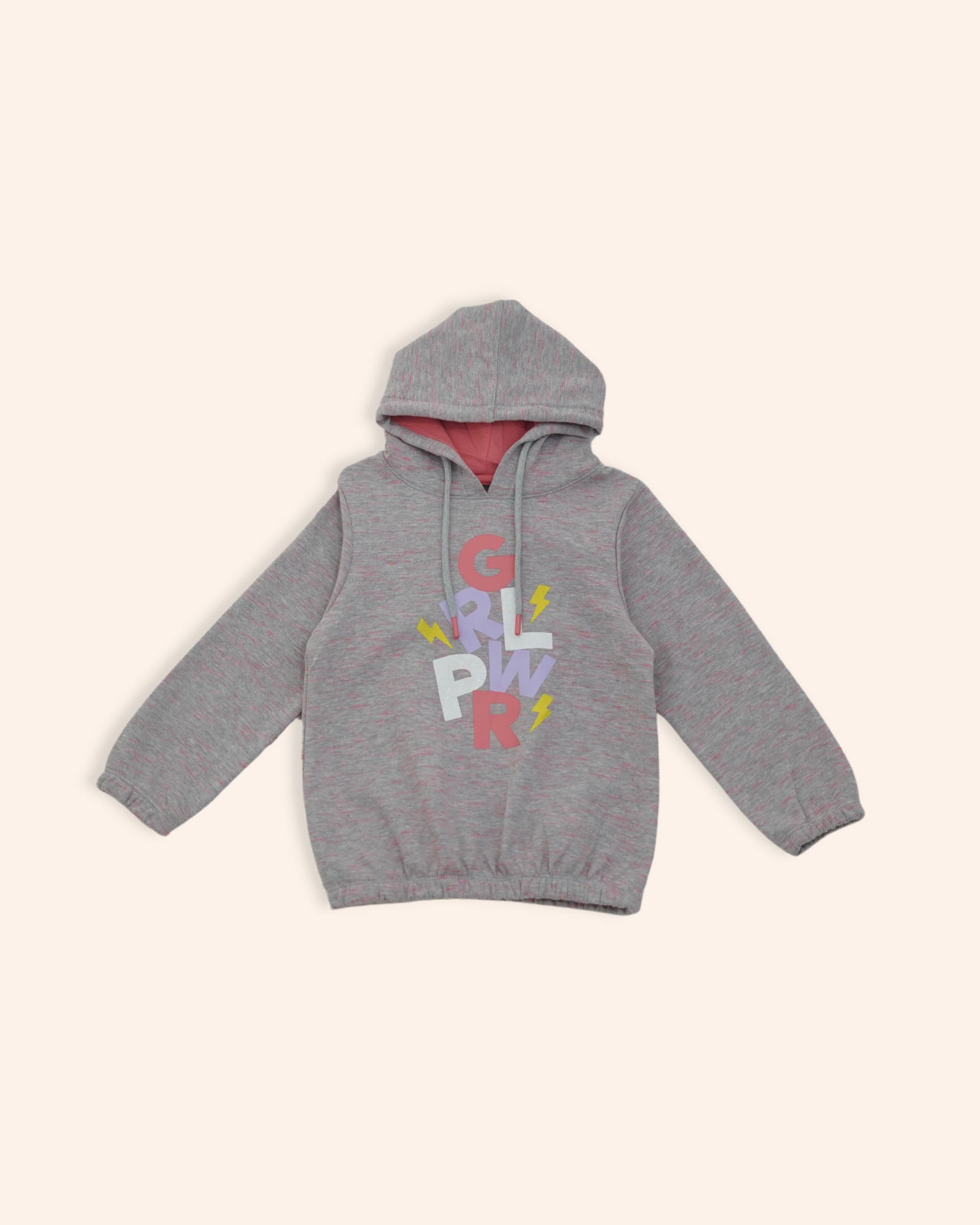 Girls Typography Hoodie