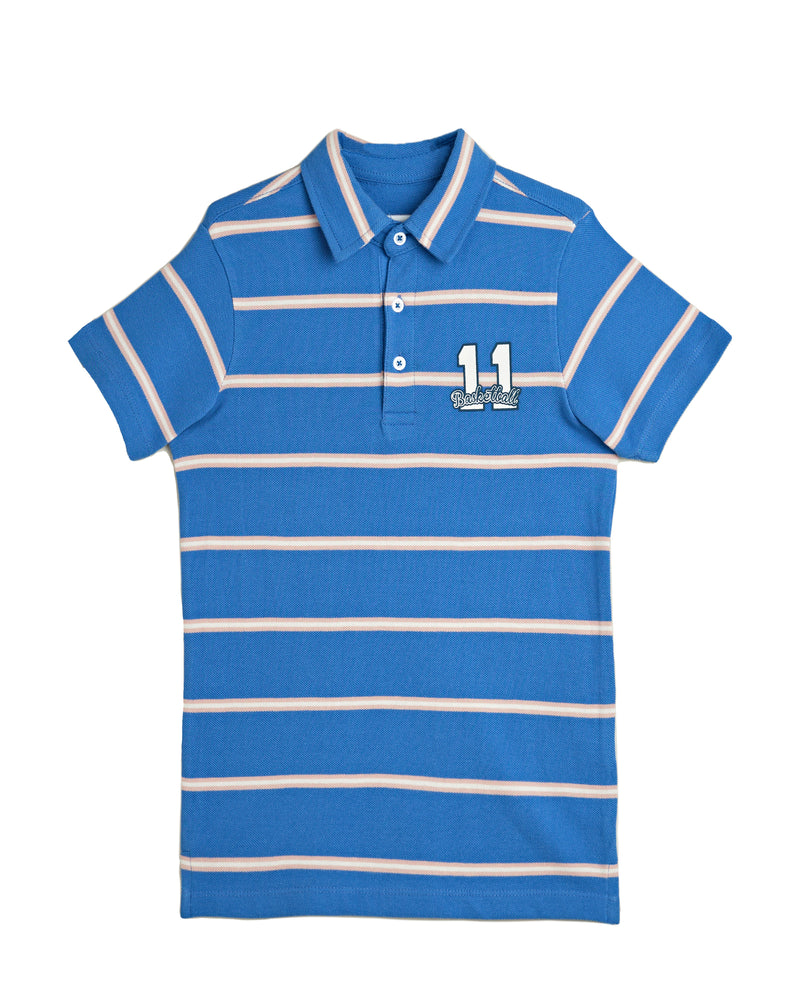 Boys Striped Polo Tee - Engine - Buy Now