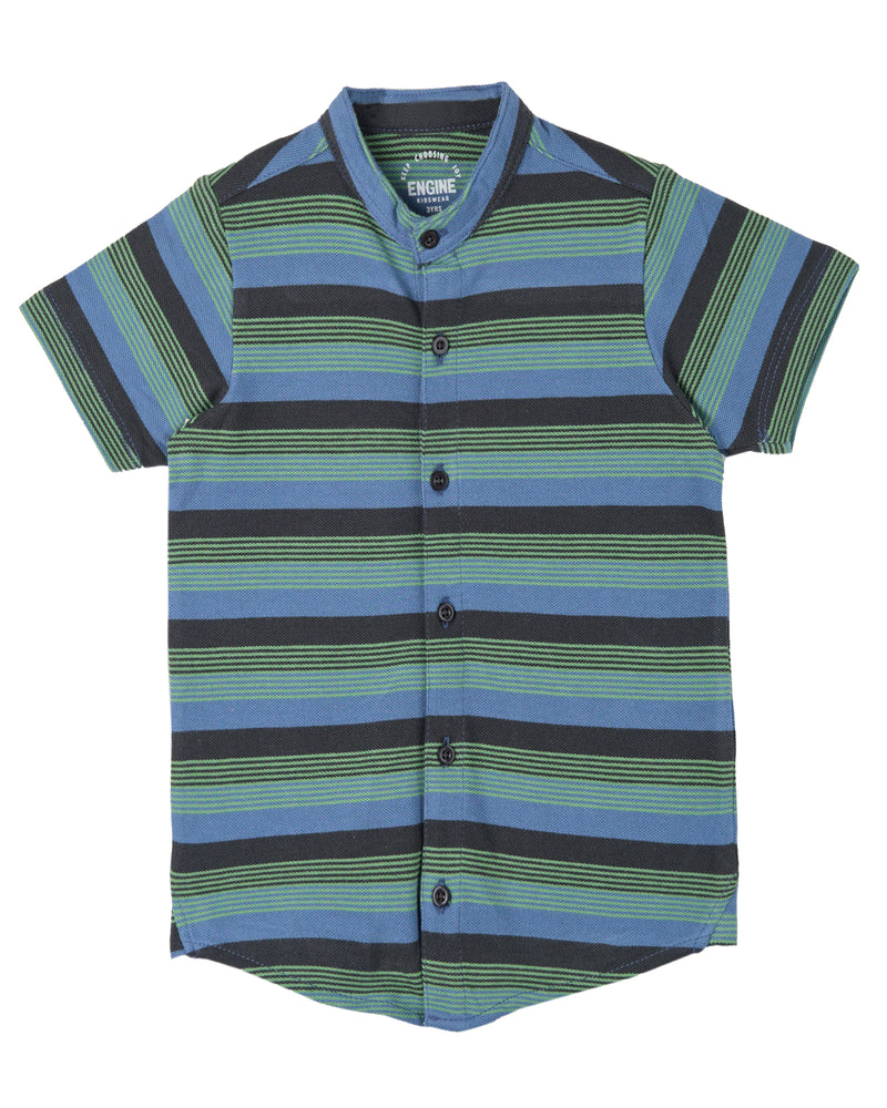 Boys Yarn Dyed Button Down - Engine - Buy Now
