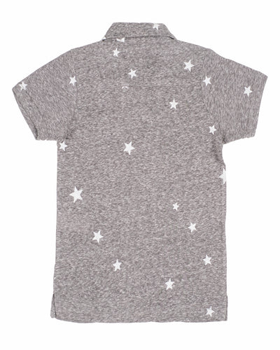 Boys Stars Printed Button Down