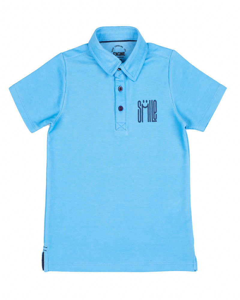Boys Solid Polo Tee - Engine - Buy Now