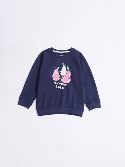 Girls Typography Sweatshirt
