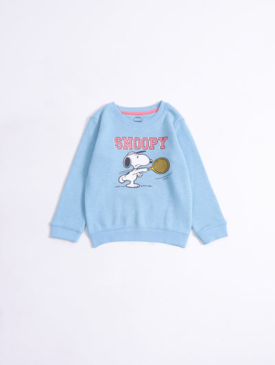 Girls Typography Sweatshirt