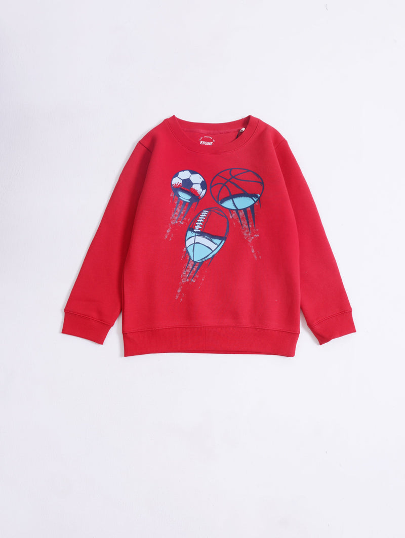 Boys Typography Sweatshirt - Engine - Buy Now