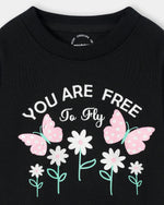 Girls Typography Sweatshirt - Engine - Buy Now