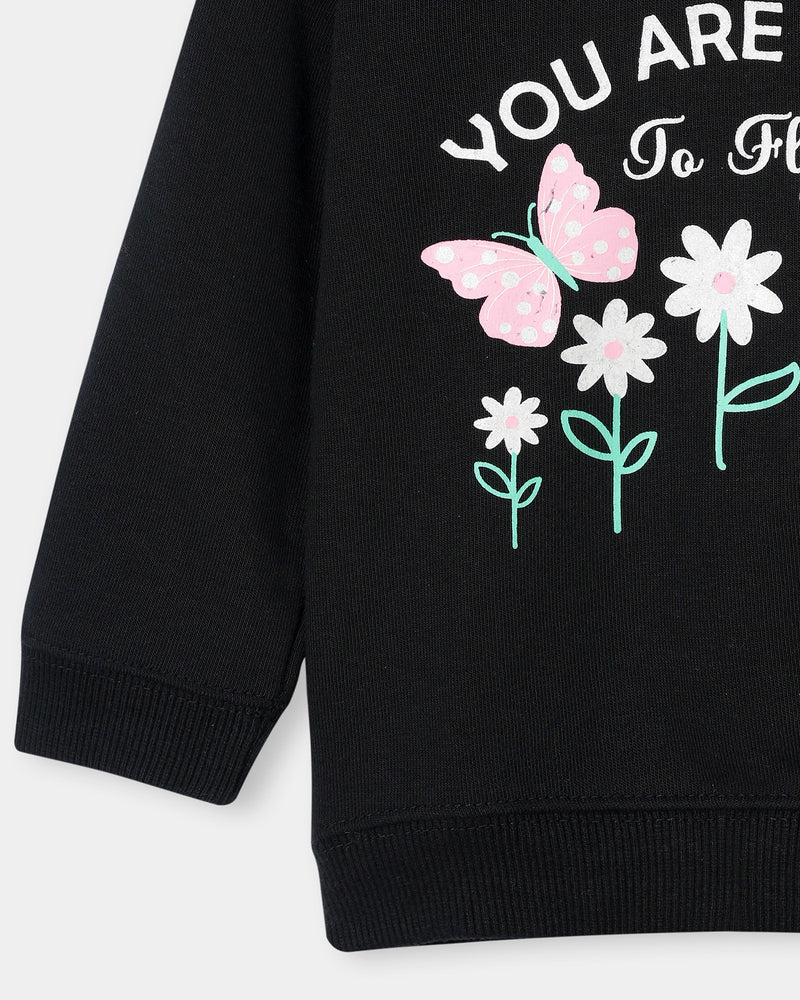 Girls Typography Sweatshirt - Engine - Buy Now