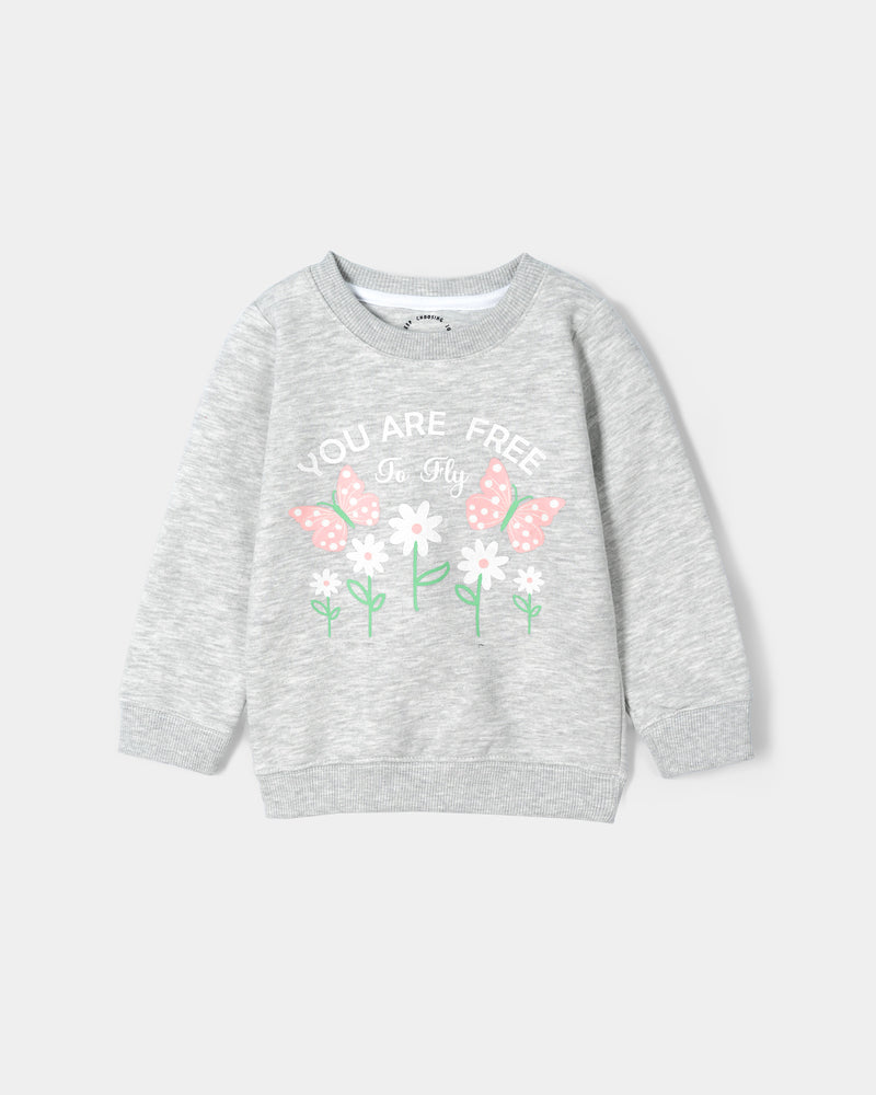 Girls Typography Sweatshirt - Engine - Buy Now