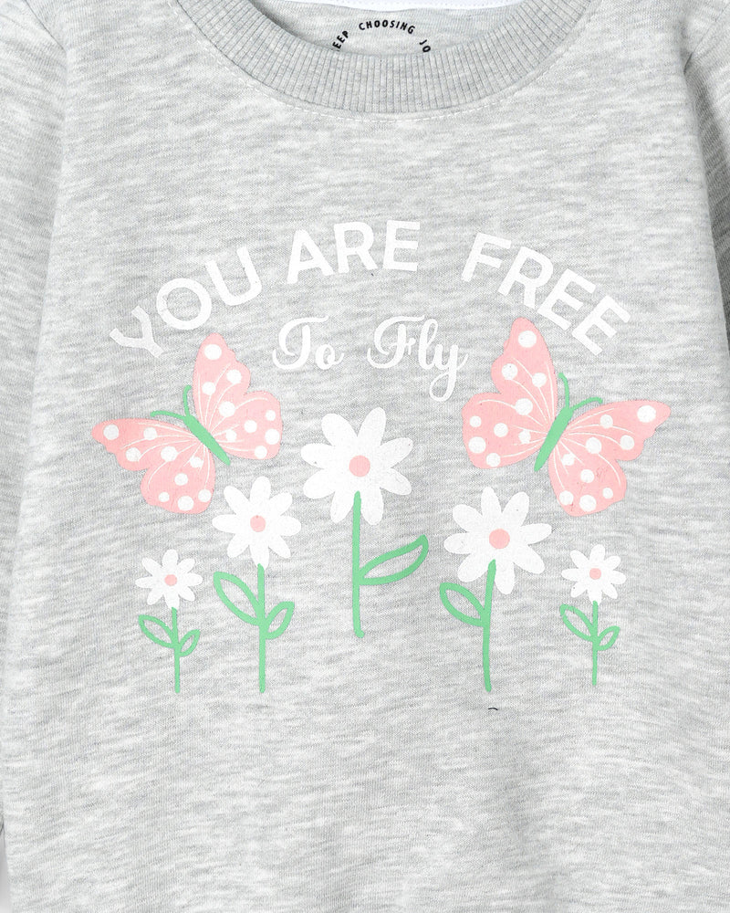 Girls Typography Sweatshirt - Engine - Buy Now