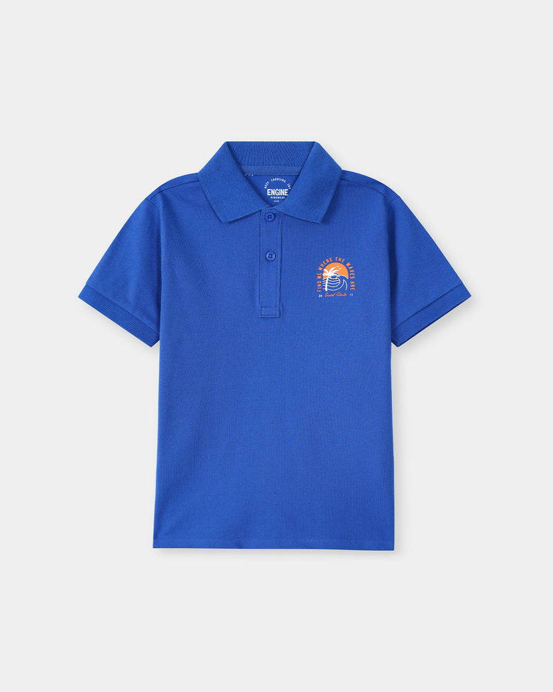 Boys Polo Tee - Engine - Buy Now