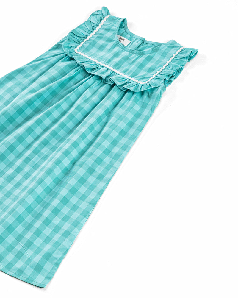 Girls Check Frill Dress - Engine - Buy Now